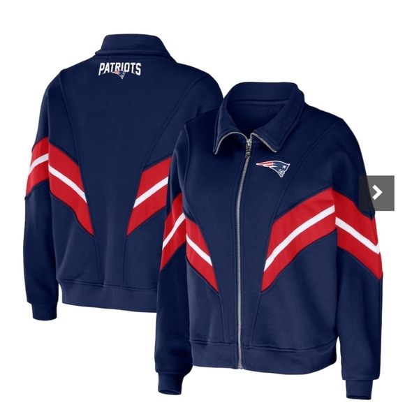 NFL New England Patriots Wear Erin Andrew's Full Zip Women Jacket New Size Small - Picture 1 of 8